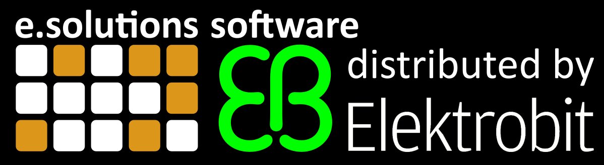 Company Logos e.solutions software distributed by Elektrobit